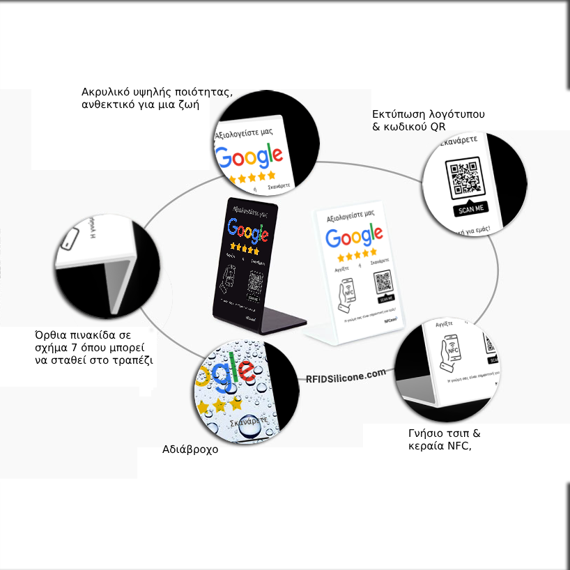 Google Review Stand με το λογότυπό σας. - Image 4